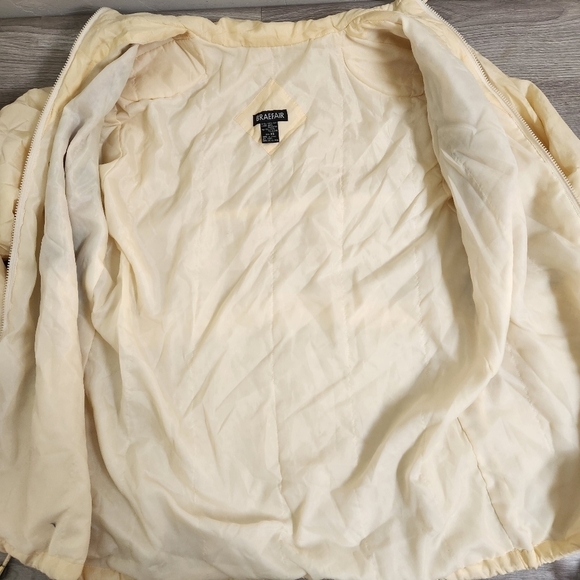 BRAEFAIR Cream Jacket Vintage XS Silk Aztec Design Soft Lightweight Artsy Animal - Picture 9 of 15